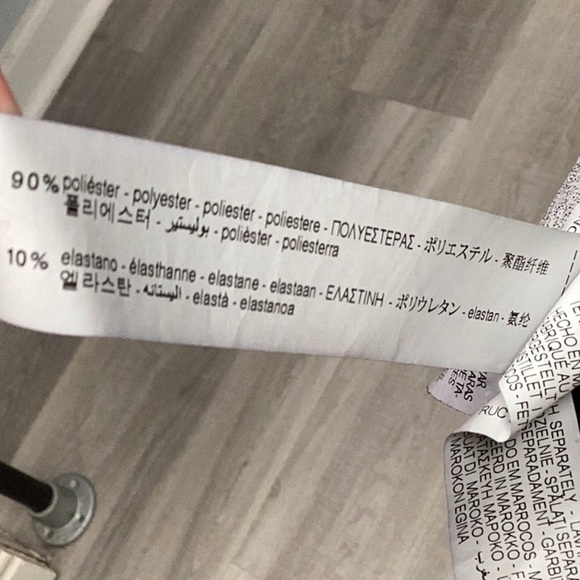 Zara Faux Suede Long Sleeve Ruffle Puff Sleeve Black Dress Size Small - Picture 6 of 6